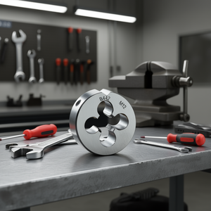 ผลิตภัณฑ์ดอกต๊าปและแม่พิมพ์เกลียวกลมแบบหยาบ ทำจากเหล็กกล้าความเร็วสูง (HSS) ขนาดเมตริก - Product Image 3