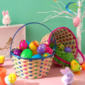 Panier de rangement en bambou tissé à la main Artisan du Vietnam parfait pour les cadeaux, les solutions de rangement et la décoration de la maison - Product Image 2