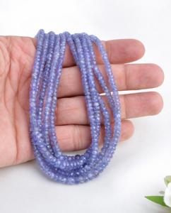 ลูกปัดแทนซาไนต์เจียระไน 1 เส้น ธรรมชาติ สำหรับทำเครื่องประดับอัญมณี - Product Image 4