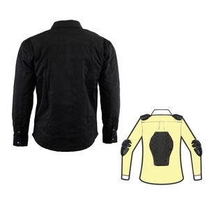 แจ็กเก็ตสไตล์วินเทจของผู้ชายเสื้อมอเตอร์ไซด์คอตั้งมีซิปปิดผ้าฝ้ายเดนิมมี6XL เลือกขนาดโลโก้ได้ - Product Image 2