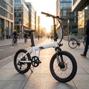 Bicicleta Eléctrica de 20 Pulgadas, Aleación de Aluminio, Batería de Litio de 350W, Motor sin Escobillas, Ligera, Plegable, Urbana, para Desplazamientos, con 7 Velocidades <span class=keywords><strong>Shimano</strong></span> - Product Image 1