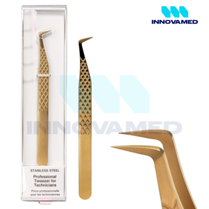 Juego de 3 Uds de nueva moda, pinzas para pestañas de agarre perfecto duraderas, pinzas para pestañas puntiagudas de precisión con logotipo personalizado OEM/ODM para uso en salón - Product Image 6