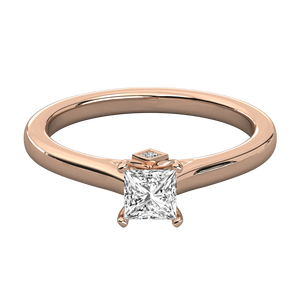 Anillo Solitario de Oro de 10K para Mujer con Diamante Cultivado en Laboratorio - Product Image 4