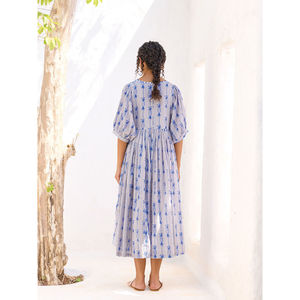 Eden Cotton <b>Maxi</b> <b>Dress</b> with <b>Tropical</b> Print and Diamond Zipper Accents - Product Image 6
