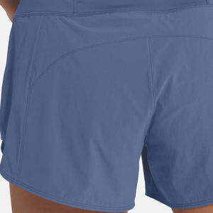 Pantalones cortos de gimnasio de entrenamiento de ajuste regular de alta calidad/Pantalones cortos de gimnasio elásticos de mujer de color sólido con logotipo personalizado de bajo precio - Product Image 6