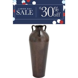 Vase de table en métal d'inspiration victorienne pour intérieurs rustiques ou de ferme forme et taille personnalisées fini poli doré - Product Image 6