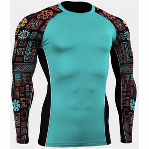 Bjj Rashguard Mma unisexe à manches longues séchage rapide Compression chemises Rash Guard Oem couleurs conceptions Logos tailles personnalisées - Product Image 1