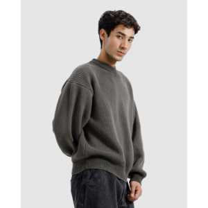 Suéter de Punto Cálido para Hombre, Talla Grande, Diseño de Anime y Patrón 3D, Decoración Jacquard y Rayas, Mangas Largas, Botones con Logotipo, Hecho de Mohair - Product Image 5