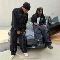 Nouvelle veste d'hiver unisexe élégante et robuste en coton 100% avec capuche et fermeture éclair, coupe-vent, séchage rapide, respirante, streetwear