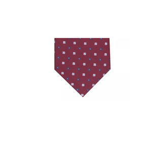 Cravatta Classica Rossa da Uomo con Stampa Floreale in Poliestere, Logo Personalizzato per Occasioni Casual e Formali, Taglia Regolare, Confezionata in Scatola Regalo - Product Image 3