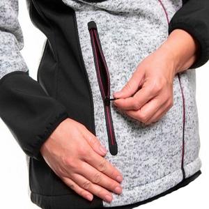 Logo personnalisé en gros prix d'usine dames Premium élégant hybride pull polaire Softshell veste adaptée à la randonnée en plein air - Product Image 4