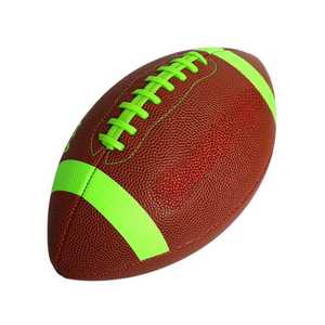 Nouveauté 2025 Vente chaude Prix bas Haute qualité Ballons de football américain durables en cuir véritable Haute rétention d'air - Product Image 1