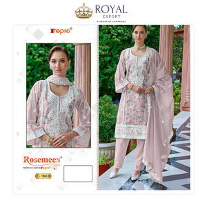 Bulk Supply Indian Clothing Best Designer Collection of Organza with Embroidery Work Party Wear Suit Collection for Sale - Product Image 4