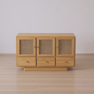 100% Solid Wood Real Teak Wood Modern Design <b>Sideboard</b> for Home & Apartment Furniture - Product Image 1