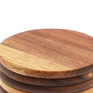 Posavasos de madera impermeable duradero personalizado de alta calidad, artículo decorativo de mesa de estilo rural, precio razonable para la India - Product Image 4
