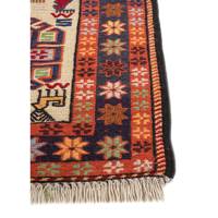 Ковер Jaipur Rugs 9x12, ручной вязки, шерсть/шелк, Pae-5291, с геометрическим узором, для гостиной, восточный, оранжевый/озелененный, толстый