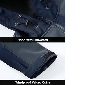 Logo personnalisé travail coupe-vent garrot extérieur imperméable manteau softshell hiver polaire Softshell coupe-vent veste pour hommes - Product Image 6