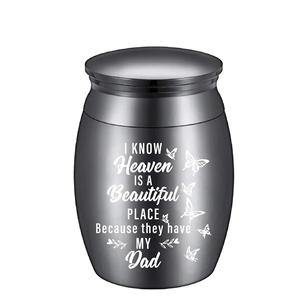 Butterfly <b>Ashes</b> Urn <b>Keepsake</b> Butterflies Cremation Urns Stainless Steel Memorial <b>Ashes</b> Holder for Human Dad Custom Size Urns - Product Image 1