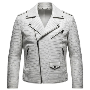 Vestes pour hommes sur mesure, respirantes, en provenance du Pakistan, motif crocodile, cuir de qualité supérieure, nouvelle arrivée, vestes pour hommes - Product Image 3