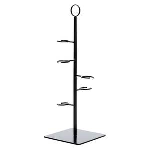 Pemegang kaca minum anggur hitam logam gantungan gaya hidup rak kaca anggur atas meja dan dudukan untuk <span class=keywords><strong>5</strong></span> barang besar - Product Image 3