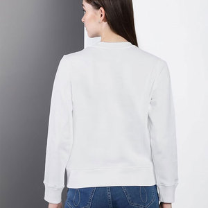 Vêtements de fitness pour femmes Pull de gym en polaire à col ras du cou Pull en coton Sweatshirts surdimensionnés pour femmes - Product Image 3
