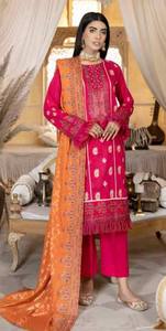 New Designer Indian Pakistani Embroidered Printed Salwar Kameez <b>Suit</b> Lawn Kurti Collection for Party Season Winter & Summer - Product Image 4