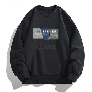 2025 venta al por mayor fabricante personalizado sudadera logotipo personalizado impresión sólido cuello redondo pulóver algodón sudadera hombres - Product Image 2