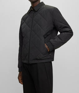 Chaqueta Acolchada Ligera con Capucha y Cierre de Cremallera en el Cuello, Estilo Urbano para Invierno, Resistente al Viento, para Hombre y Mujer - Product Image 4