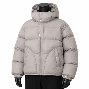 New Best Quality Fashion Style Men's Puffer Jacket Custom Logo Front Waterproof Hooded <b>Wool</b>/Polyester Unisex Winter <b>Quilted</b> - Product Image 1