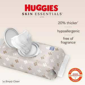 Toallitas Extra Suaves, Delicadas y Perfectas para los Cambios Diarios de Pañales Huggies Skin Essentials - Product Image 6
