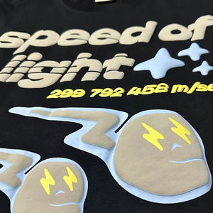 Camiseta de Hombre de Alta Calidad, 100% Algodón, Talla Grande, Secado Rápido, Transpirable, con Estampado Puff, Hecha a Medida Directamente de Fábrica - Product Image 5