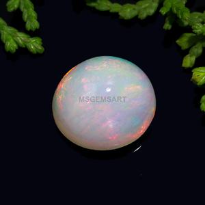 Top Selling Item Opal Gemstones 10mm Natural Opal Cabochon Ethiopian Opal Round Gemstone for Making Jewelry & Gift Box - Product Image 3
