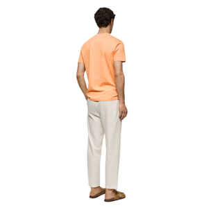 เสื้อยืดผ้าฝ้ายแขนสั้นสำหรับผู้ชายทรงเข้ารูปปกติโลโก้ตามสั่ง - Product Image 2