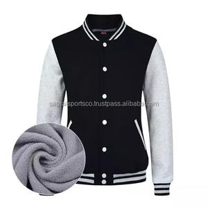 แจ็คเก็ตบอมเบอร์เลตเทอร์แมนสำหรับทั้งชายและหญิงแจ็คเก็ตโลโก้ด้านหน้าปรับแต่งได้ตามต้องการ - Product Image 4