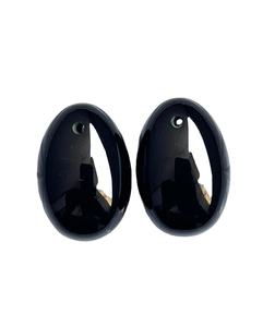 Caída de ónix negro, piedras de caída de ónix liso, ónix con bandas caídas - Product Image 1