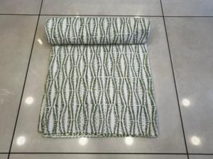 Hermosa colcha de Kantha Bohemia hecha a mano colcha de algodón con cómodo estampado de bloques florales para uso doméstico comodidad de dama de honor - Product Image 6