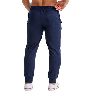 กางเกงวิ่งเอวสูงสำหรับผู้ชายกางเกงผ้าฝ้ายโพลีเอสเตอร์ทรงตรงเข้ารูปปกติ2024ออกแบบได้ตามต้องการ - Product Image 2