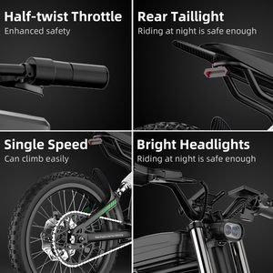 Moto elettrica per adulti Teen, Dual-Mode elettrico Dirt Bike 3000W motore Mid-Drive, 60V/25Ah, 40mph Off Road Bike - Product Image 6