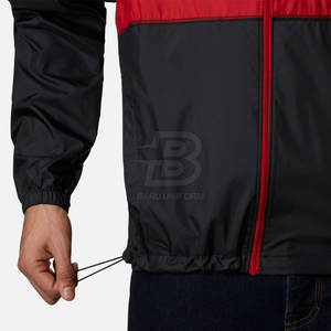 Veste coupe-vent pour homme en nylon/polyester, couleur unie, respirante, design personnalisé, pour l'hiver, streetwear décontracté - Product Image 6