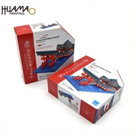 Boîte d'emballage pliable OEM recyclable pour les ensembles de briques, modèle d'assemblage, emballage cadeau, blocs éducatifs pour enfants
