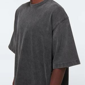 100% coton haute qualité poids lourd Logo personnalisé impression acide lavage hommes T-Shirt petit surdimensionné demande personnalisée imprimé T-Shirt - Product Image 4