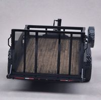 Remorque robuste en acier de 1500 lb, chariot utilitaire de jardinage, remorque basculante pour tondeuse à gazon, à vendre en Europe et aux États-Unis