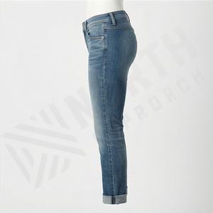 Pantalones Vaqueros de Pierna Ancha de Cintura Media para Mujer, Nuevo Estilo Único y Personalizado, Moda Urbana, Vaqueros de Mezclilla para Mujer - Product Image 3