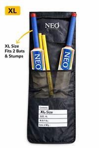 แบล็ค มาฮาเพลย์ ขนาด XL แบบพกพา น้ำหนักเบา พับได้ ปรับได้ ผ้าคลุมไม้คริกเก็ต วัสดุพลาสติกที่สะดวกสบาย อุปกรณ์เสริม ทนทาน - Product Image 3