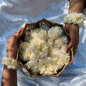 Faveurs de mariage indien Gajra Bracelet artificiel jasmin parfumé Mayoon fleur accessoire de cheveux pour Diwali saint valentin Thanksgiving - Product Image 1