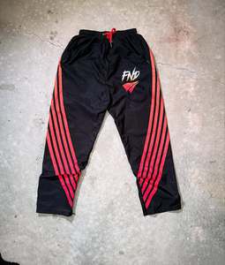 กางเกงสเวตเตอร์ผ้าฟลีซสำหรับผู้ชายปรับแต่งได้300ซักได้กางเกงวอร์มทรงแบ็กกี้แกรมพร้อมแผงด้านข้างกางเกงขาบานแบบซ้อนกัน - Product Image 5