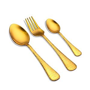 Dernier lot de 2 couverts à dîner en laiton pour la maison et l'hôtel Ensembles de couverts en relief de bonne qualité de taille personnalisée pour restaurant - Product Image 2