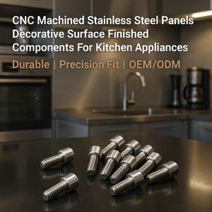 Composants usinés CNC pour panneaux en acier inoxydable, finition décorative pour appareils de cuisine, électroérosion par fil - Product Image 3