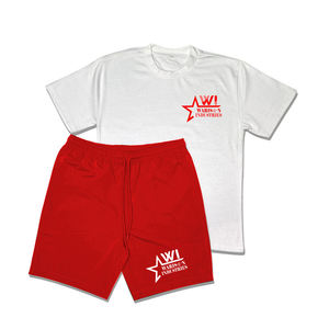 100% coton sérigraphié prix de gros personnalisé élégant été deux pièces ensembles nouveau Design ensembles d'été - Product Image 6