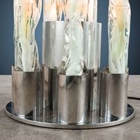 Lampe de sol en verre Sothis Excalibur Design Fantasia et Poli des années 1970, décoration élégante pour la maison